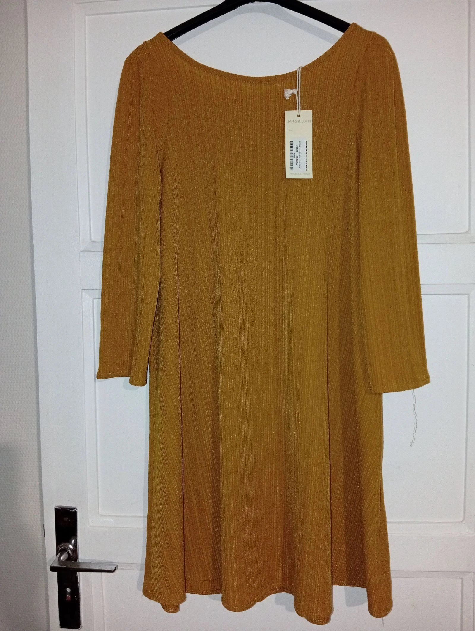Robe ample  moutarde